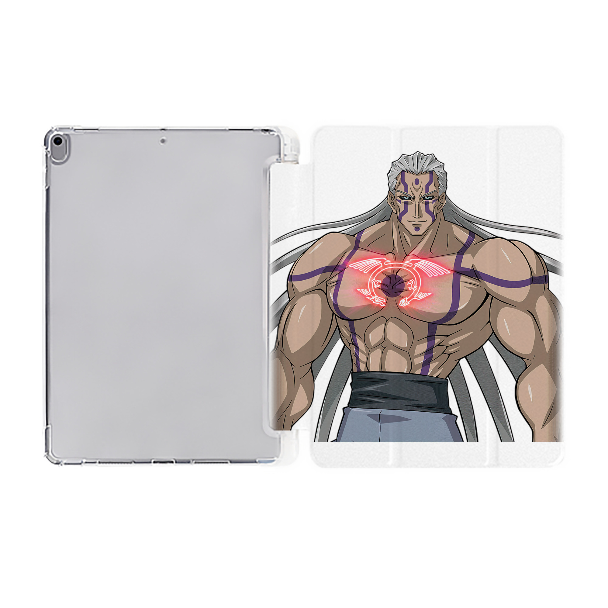 （画像用） 遊☆戯☆王 Yu-Gi-Oh! IPad ケース ペン収納付き 三つ折りスタンド PUレザー×シリコン 対応機種9.5/10.5/10.9インチ